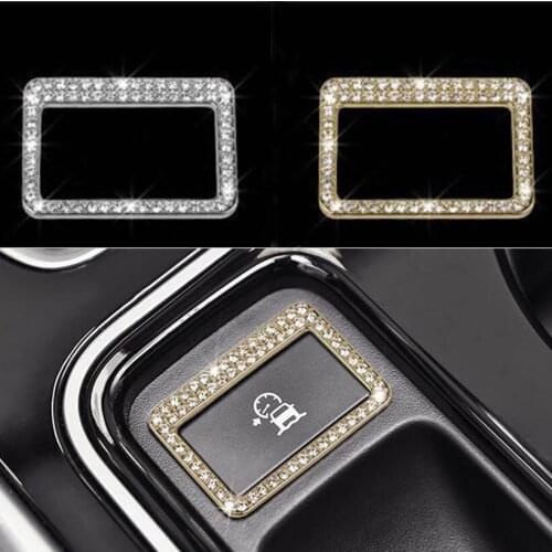 Silver/Gold Road Condition Button Frame Trim Car Sticker For Jaguar XE XF F-Pace 2016 2017 Car Accessories
