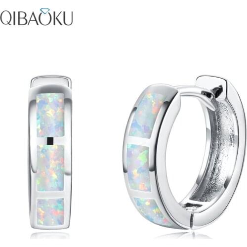 Geometric Opal Earrings Round Aobao Multicolor Sterling Silver Circle Earrings Womens Fine Jewelry
