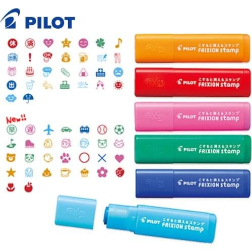 Pilot Frixion Stamp 6pcs/lot 30 Patterns Available Cute Stamps Eraserable