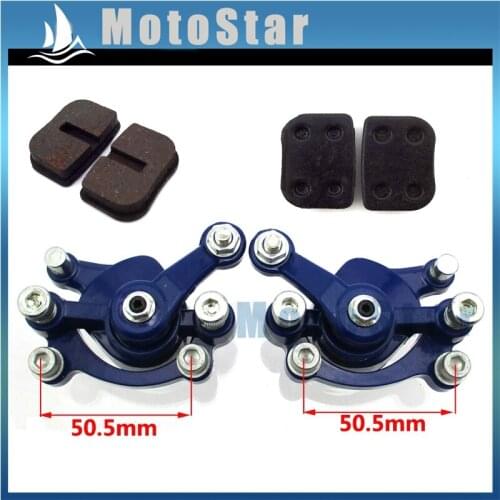 Blue Front & Rear Disc Brake Caliper Pads For 2 Stroke 47cc 49cc Pocket Bike Minimoto