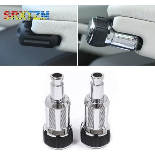 SRXTZM Car-styling Alloy Seat Armrest Box Adjustment Konb For Land Rover Discovery 5 L462 Range Rover Vogue L405 Sport L494 2PCS