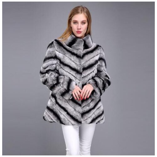 TOPINEUP Chinchilla Fur Coats