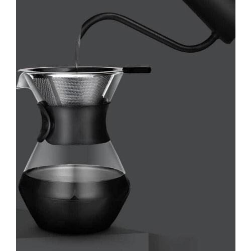 Explosive heat-resistant glass hand coffee pot, glass coffee pot, coffee set, glass tea maker
