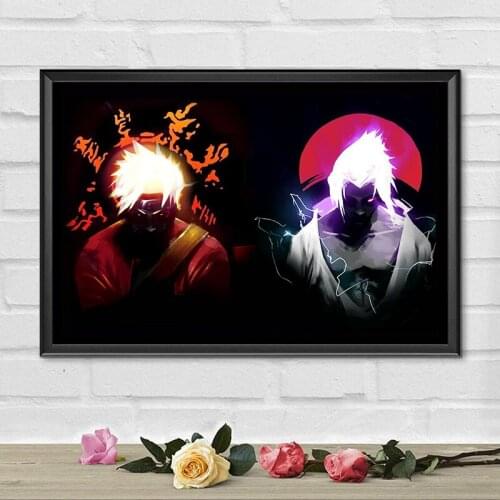 Japanese Anime Canvas Painting Naruto Sasuke Posters and Prints Wall Art Print Mural Pictures Childrens Room Home Decor Cuadros