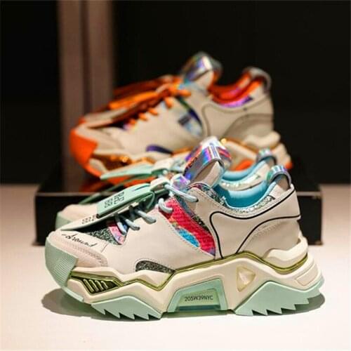 S Spring and autumn ladies leisure sports increase thick-soled white shoes cross strap leather shoes single shoes women