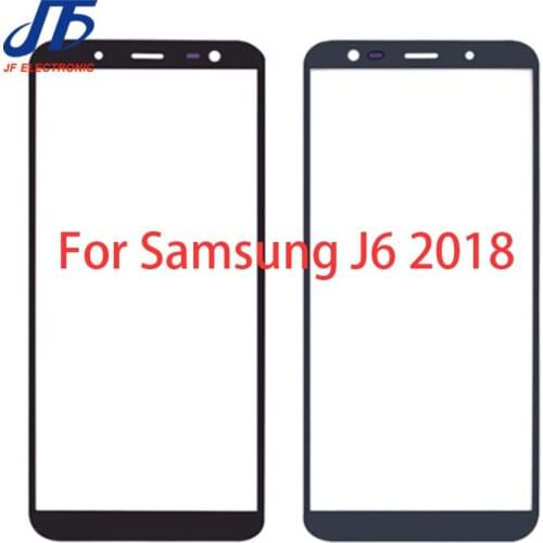 10Pcs/Lot For Samsung Galaxy J6 2018 J600 J600F SM-J600F/DS SM-J600G/DS Touch Screen Panel Outer Glass Lens LCD Front With OCA