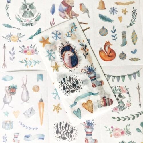 6 Sheets /Pack Fairy Animals Bear Creative Student Handbook Decoration