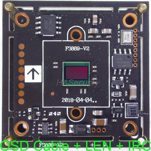 AHD 4MP 1/3" OmniVision OV4689 CMOS image sensor FH8538 CCTV camera module PCB board +OSD cable + M12 LENs + IRC (UTC)