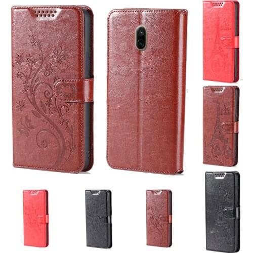 Intaglio icon butterfly flower Tower Flip Leather Wallet Phone Case For Xiaomi Redmi 8A Phone cover with card slot