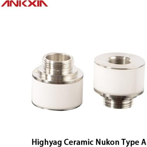 Nukon Highyag Fiber Laser Ceramic Ring Parts Nozzle Holder New Type For Cutting Machine