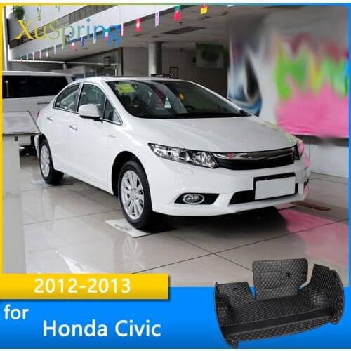 Car Trunk Mat Cargo Liner For Honda Civic 2012 2013 Rear Tail Durable Boot Cover Protective Styling