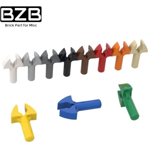 BuildMOC 48729 with Clip Mechanical Claw For Building Blocks Parts DIY LOGO Educational Tech Parts Toys