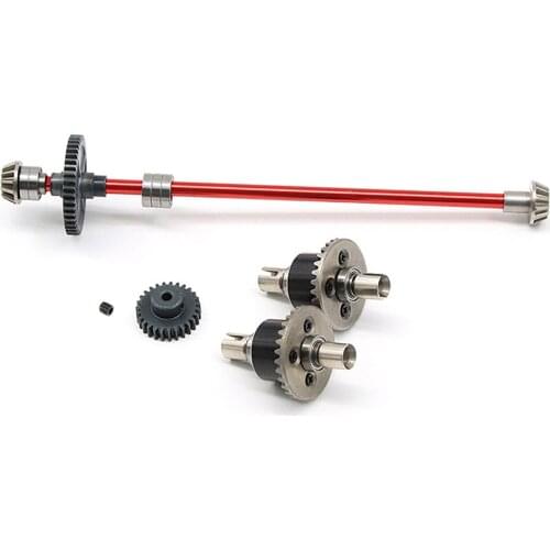 Metal Differential Gearbox Gear Drive Shaft for WLtoys 1:14 144001 RC Car Accessories