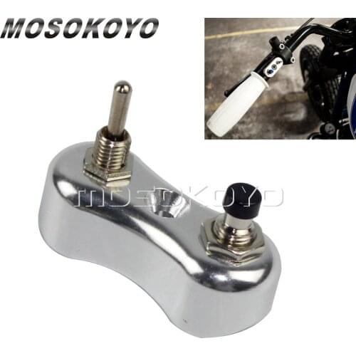1Pc Mini Switches Push Button 7/8" 1" Handlebar Indicators Horn Starter Kill Switch for Harley Cafe Racer Chopper Bobber