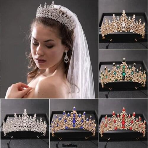 Trendy Wedding Butterfly Crown Bridal Gold Color Headpiece Crystal Diadem Queen Crown Princess Tiaras Wedding Hair Jewelry New