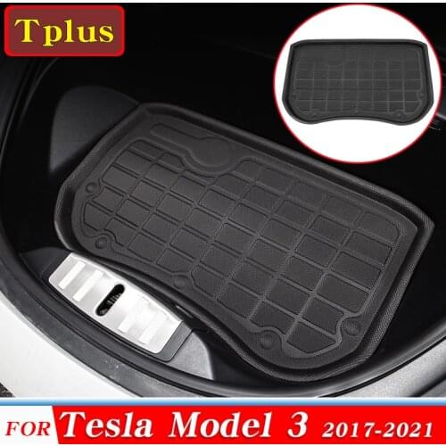 New!! Model 3 2021 Mat Accessories Front Toolbox Mats For Tesla Model3 2017-2021 Front Trunk Mat TPE Anti-dirty Protection Mats