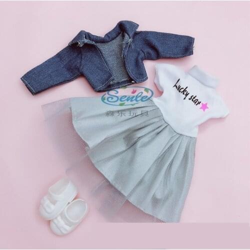 30cm Doll Clothes and Shoes 1/6 BJD Fat Body Princess High Quality Dress Casual Accessories Dress Up Doll Gift DIY Clothes