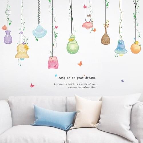 Ceiling Lamp Pendant Wall Sticker Self Adhesive Hallway Wardrobe Decal Decor