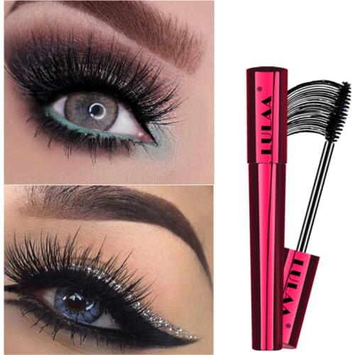Eye Makeup 4d Silk Fiber Thick Curl Eyelash Mascara For Eyelashes False Lash Effect Black Waterproof Long Last Mascara Cosmetics