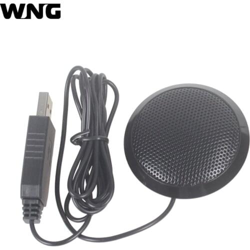 USB Plug computer tabletop Omnidirectional Condenser Boundary Conference microphone for Recording Game Skype VoIP Call