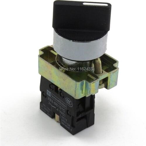 XB2-BD21 22mm self-lock ON - OFF turn push button switch SPST pushbutton