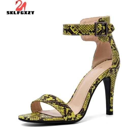 SKLFGXZY 2021 European American Summer High Heels Women Sandals Outdoor Party Shoes Open-toed Sexy Cool Boots