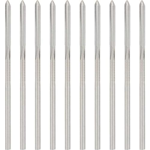 10Pcs 1.0-2.0mm HSS Machine Reamer High Hardness Chucking Reamer Round Shank Milling Cutting Tool