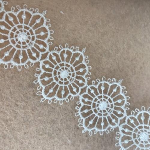 5 Yards Hollowed Out Crochet Chemical Lace Trim Water Soluble Fabric Home Party Decoration