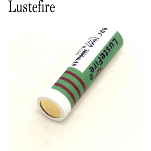 Lustefire 3.7V 3000mah 18650 Rechargeable Battery With PCB protector Flashlight Headlight Battery