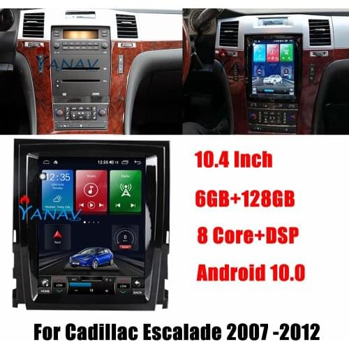 Tesla Vertical Screen Android Car Radio GPS Navigation For Cadillac Escalade 2007-2012 Auto Multimedia DVD Player Head Unit