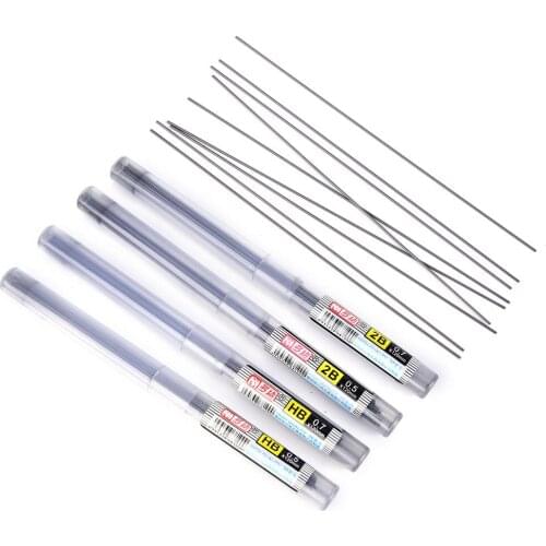 2 Pcs 0.5 mm / 0.7 mm Automatic Pencil Lead 2B HB Lead a Refill for Mechanical Pencil Automatic Pencil Refill