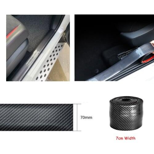7cm Width 1meter Car Door Sill Sticker Protector Truck Anti-scratch Strip Car Threshold Protection