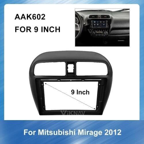 Car Radio Fascia for Mitsubishi Mirage 2012 DVD frame Dash Mount Kit Adapter Trim Facial Panel Frame Dashboard 2 Din