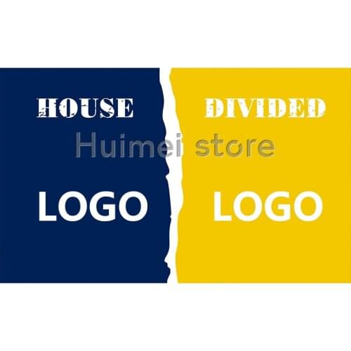 Custom battle any team banner 3x5 polyester flag with helmet design home decoration house divided banner flag