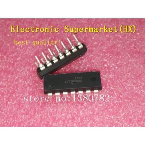 Free Shipping 10pcs/lots ATTINY84A-PU ATTINY84A DIP-14 IC In stock