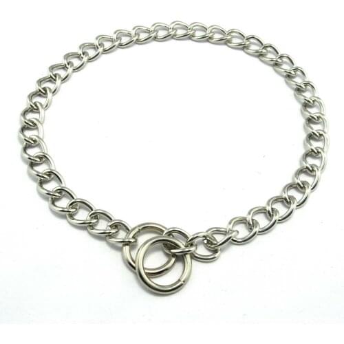 Dog Training Chain, Stainless Steel Dog Collar, Corrosion Resistance, No Discoloration, No Hair Clip,for Large, Medium,Small Dog