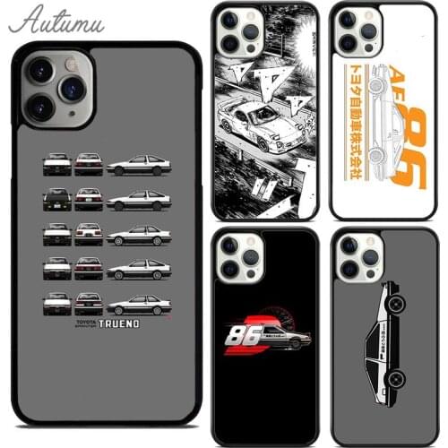 Intial D AE86 Phone Case for iPhone 11 12 Pro Max mini X XR XS SE 2020 5 6S 7 8 Plus Samsung Galaxy S8 S9 S10 Cover shell