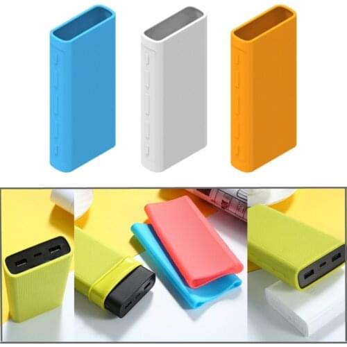 Power Bank Case For Xiao mi Silicone Cover 20000mAh External Battery Pack for Xiao mi PLM07ZM/PB2050ZM/PLM18ZM