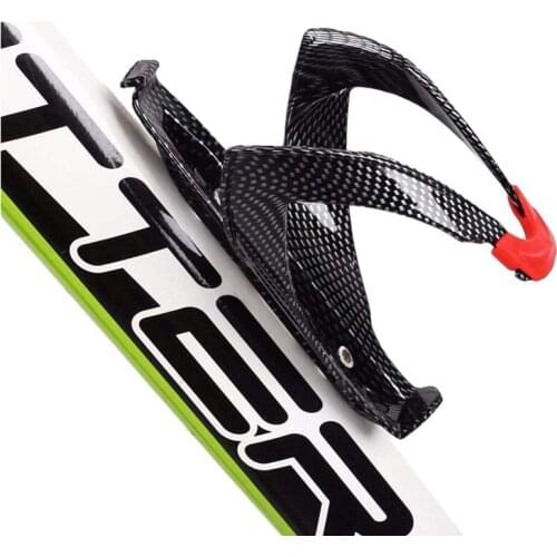 Bike Water Bottle Cage Rack Water Bottle Holder Lightweight for Road Mountain Bikes Carbon Fiber Cup Bottle Holder