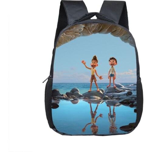 2021 New Disney Movie Luca Childrens School Bag Boys and Girls School Backpack Cute Backpack Backpack School Kid Backpack Women