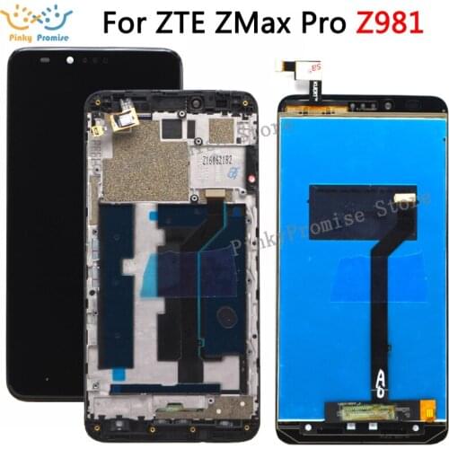 For ZTE Z981 Complete Display with Touch Screen Digitizer Assambly Replacement For ZTE ZMAX PRO Z981 LCD+tools Free Shipping