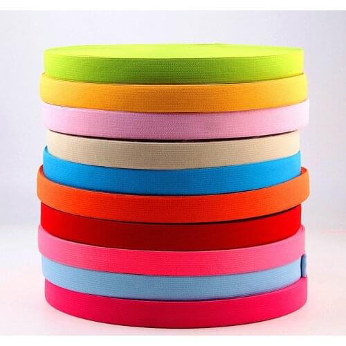 Colorful Elastic Bands 20mm Flat Sewing Rubber Band Underwear Panty Rubber Clothes Sewing Accessories Soft Waistband Elastic 1 m