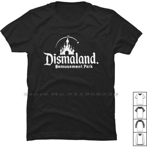 Dismaland Park T Shirt 100% Cotton Sports Music Movie Games Tage Park Alan Land Geek Age Sem Ark