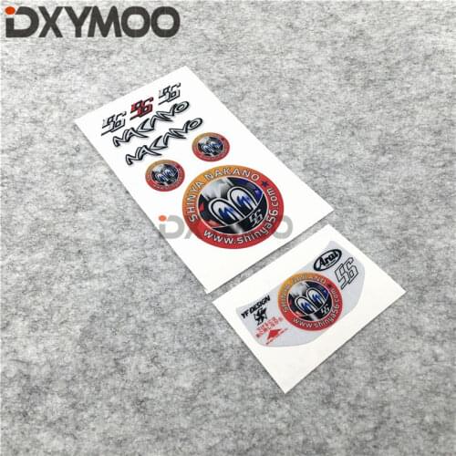 Racing Waterproof Stickers Motorcycle Helmet Aircraft Vinyl Decals for Moon 56 Arai NAKANO