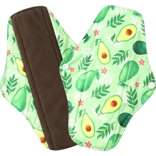 Reusable Pantyliner with Bamboo Charcoal Inner Sanitary Pads Macaron Colors Lecy Eco Life Menstrual Pad Good absorbent Mama pads