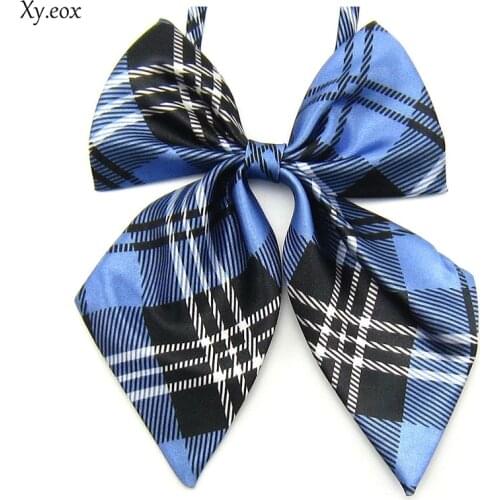 Fashion JK uniform collar butterfly cravat collar flower male and female unisex students campus lattice bow tie