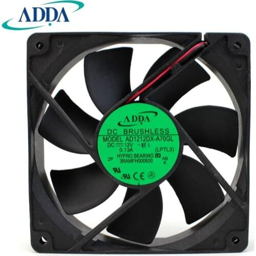NEW ADDA AD1212DX-A70GL 12025 12V0.13A silence ATX cooling fan
