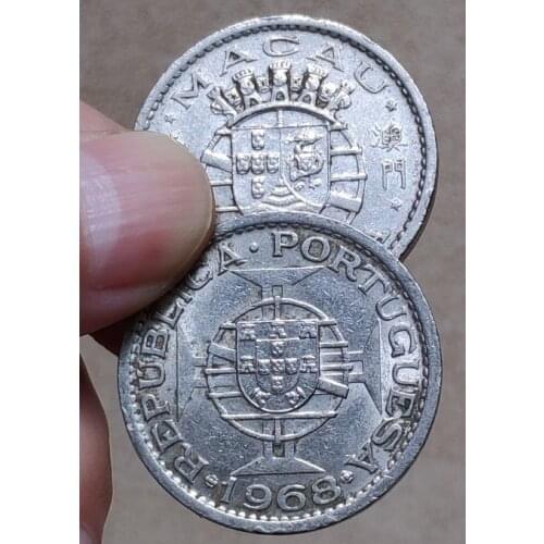 28.5 MM Portuguese Macau ,100% Real Genuine Comemorative Coin,Original Collection