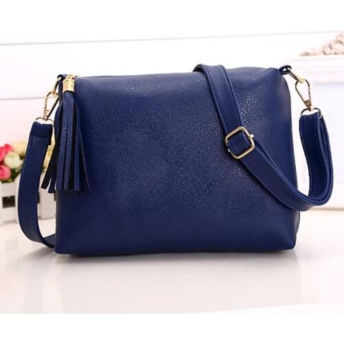 Women Bags Leather Crossbody Bag Female Shoulder Bag Tassel Luxury Designer Women Large Capacity Tote Bags Solid Color