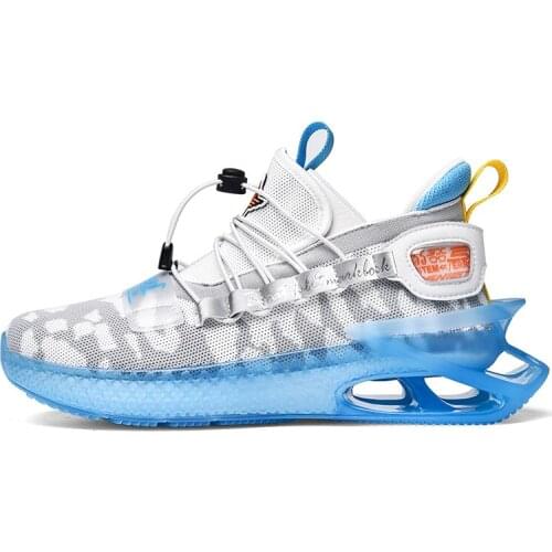 New high-end fish scale atmosphere cushion large size trendy men casual shoes fashion comfortable breathable Zapatillas